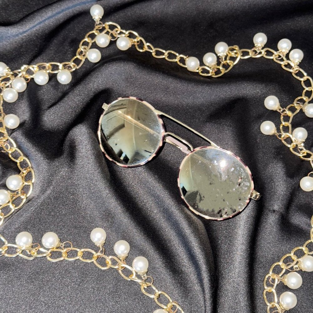 Prada Round Sunglasses With Case